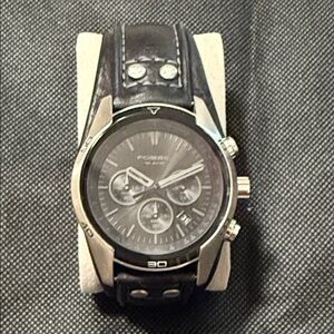 Fossil Coachman Men's Stainless Steel Quartz Watch - Black/Silver - CH2564